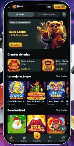 Honeybetz app screen